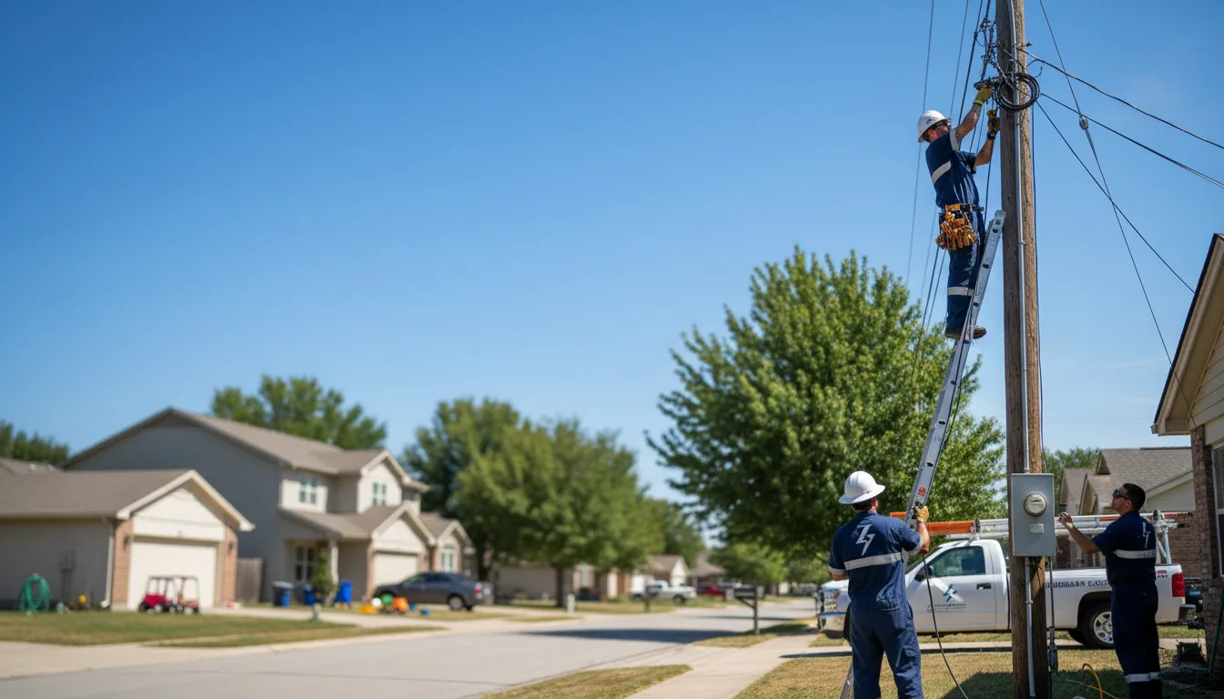 Residential electrician providing installation services in Edmond, WV